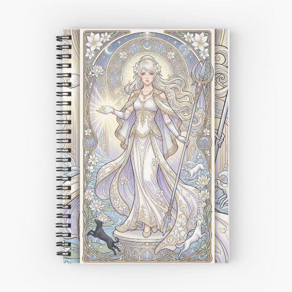Item preview, Lunafreya in the style of Alphonse Mucha designed and sold by Solace Sparkles.