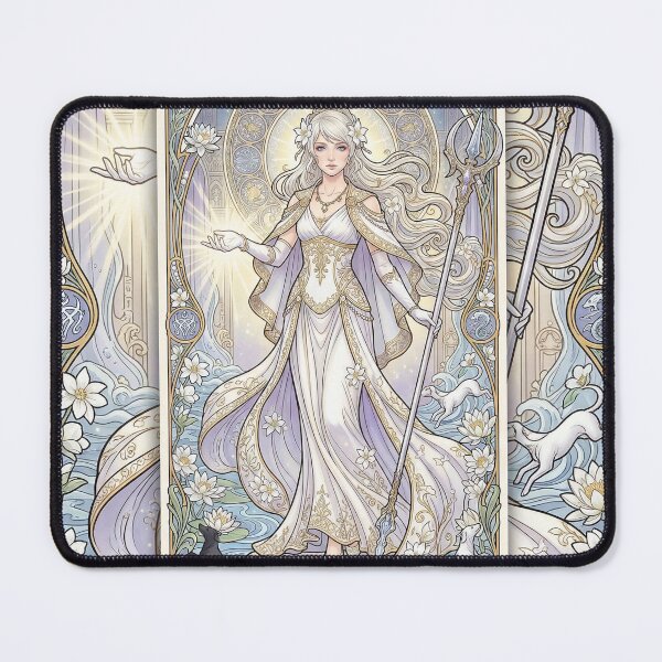 Item preview, Lunafreya in the style of Alphonse Mucha designed and sold by Solace Sparkles.