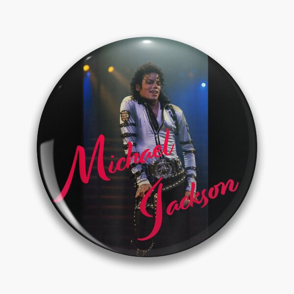 Item preview, Michael Jackson Stage Performance Pink Signature Text Concert Pose designed and sold by QliumoPery.