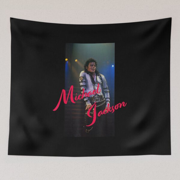Item preview, Michael Jackson Stage Performance Pink Signature Text Concert Pose designed and sold by QliumoPery.