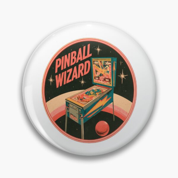 Item preview, Pinball Wizard Retro 70s Disco Pinball Machine Vintage Arcade Pop Culture designed and sold by Ignorant-Artist.