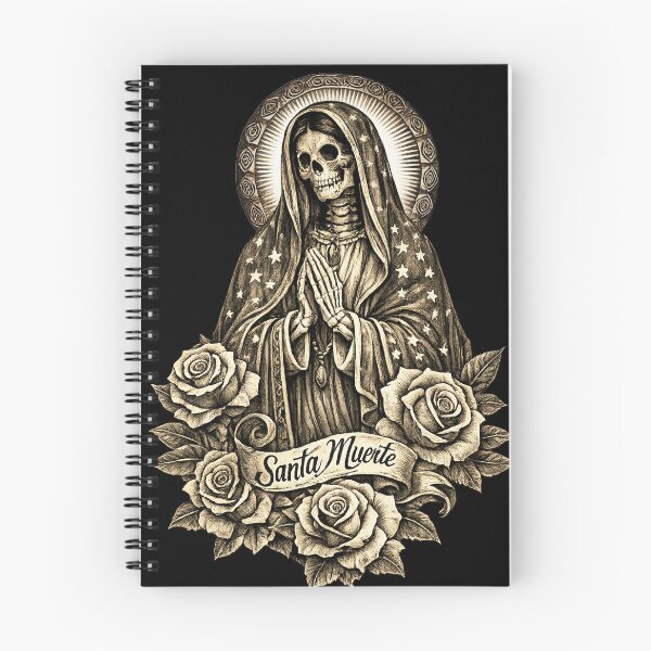 Item preview, La Santa Muerte Mexican Floral Saint Death designed and sold by HechoEnAztlan.