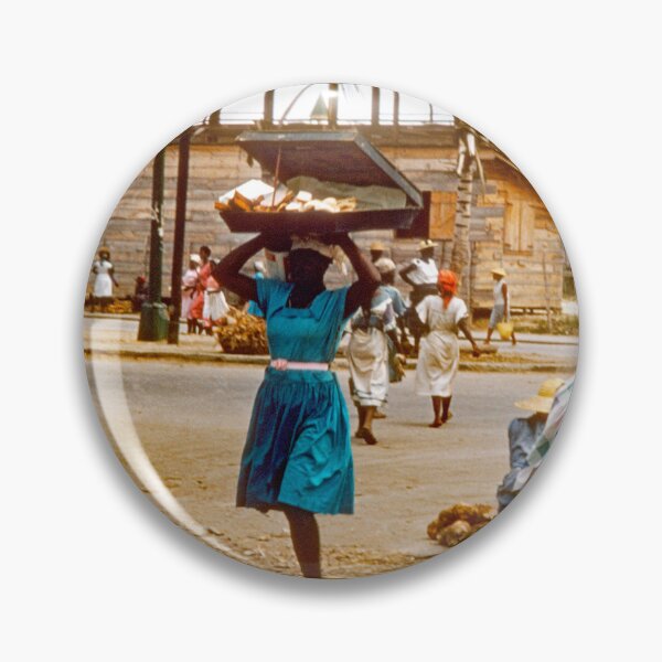 Item preview, Bridgetown, Barbados, 6 de septiembre de 1960, escena de un mercado callejero al aire libre. designed and sold by AMacGPhilly.