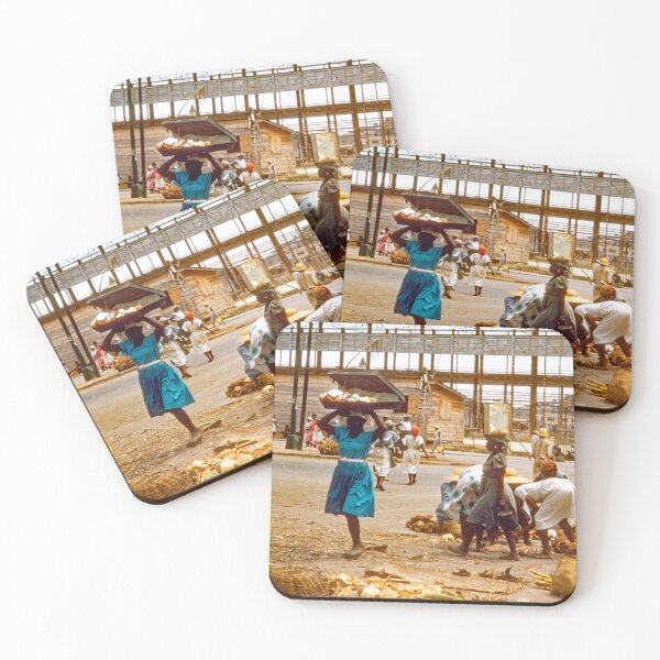 Item preview, Bridgetown, Barbados, September 6, 1960, Outdoor Street Market Scene designed and sold by AMacGPhilly.