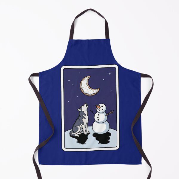 Item preview, The Moon Tarot Christmas Wolf Snowman Pop Art designed and sold by Rare By Hero.