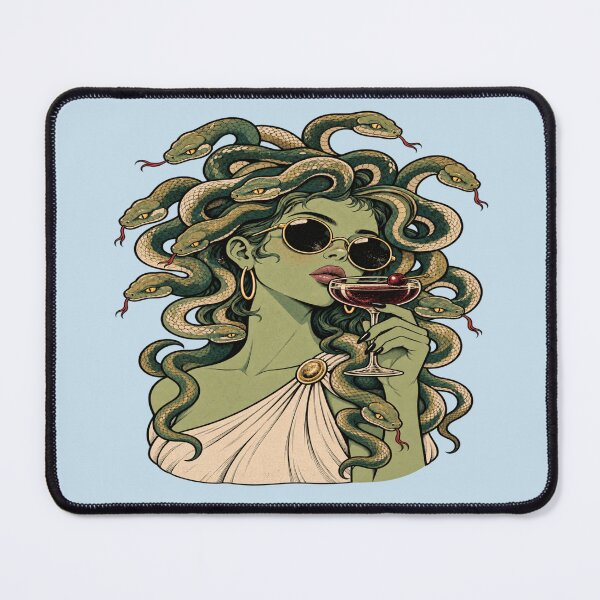 Item preview, Cocktail Medusa for Mythology Lovers designed and sold by POD DYNASTY | Original Print On Demand T-Shirt Graphics.