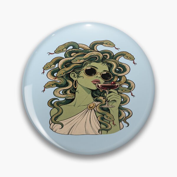 Item preview, Cocktail Medusa for Mythology Lovers designed and sold by POD DYNASTY | Original Print On Demand T-Shirt Graphics.