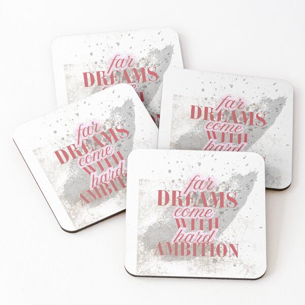 Item preview, Dreams Come With Hard Ambition – Motivational Typography designed and sold by PositiveEcho.