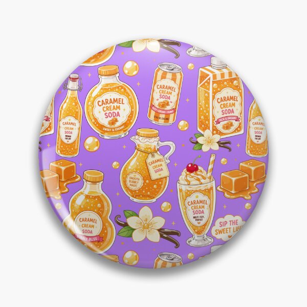 Item preview, Cute Caramel Cream Soda Seamless  designed and sold by KJackArtwork.