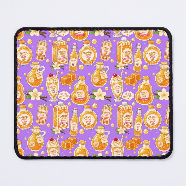 Artikelvorschau, Cute Caramel Cream Soda Seamless entworfen und verkauft von KJackArtwork.
