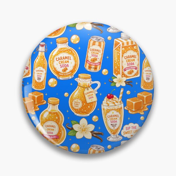 Item preview, Cute Caramel Cream Soda Seamless  designed and sold by KJackArtwork.