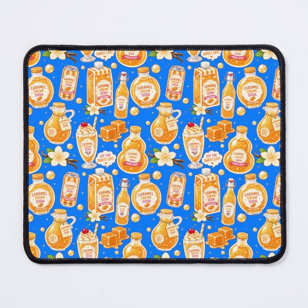 Item preview, Cute Caramel Cream Soda Seamless designed and sold by KJackArtwork.