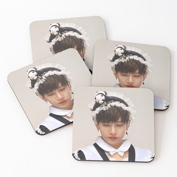 Item preview, Bang Chan maid funny  smile You make Stray Kids STAY SKZ SKZOO kpop felix lee know changbin hyunjin han seungmin IN tour poster designed and sold by Kpop-Noona.