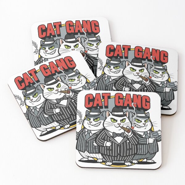 Item preview, Cat Gang Funny Mafia Gangster Cats Cartoon Design designed and sold by cannsuh.