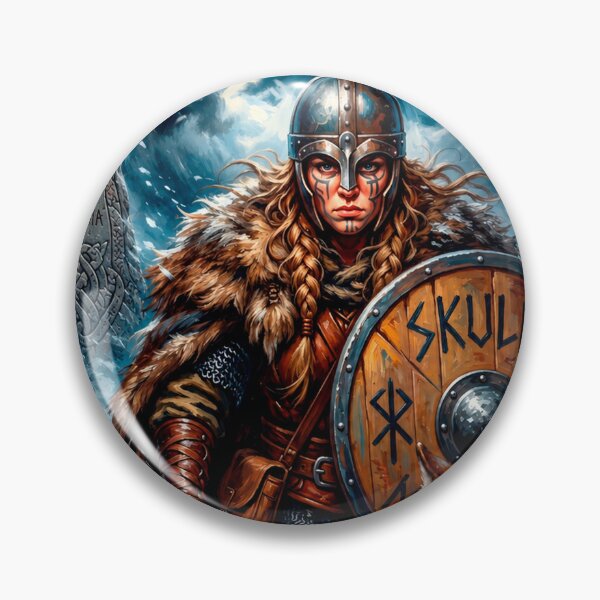 Item preview, Epic Skuld Valkyrie of Destiny with Wolf – Norse Warrior Art designed and sold by VALKYRAART53.