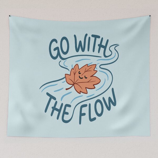 Item preview, Go With The Flow - Floating Autumn Leaf designed and sold by Regal Rev.