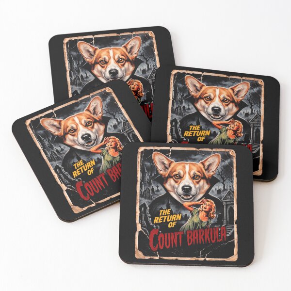 Item preview, The Return of Count Barkula Halloween Corgi designed and sold by d247.