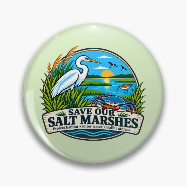 Item preview, Save Our Salt Marshes — Coastal Wildlife Conservation designed and sold by Penbrook Farms.