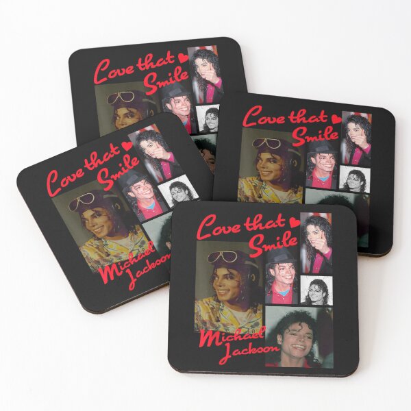 Item preview, Love That Smile Michael Jackson Happy Photos Collage Heart Tribute designed and sold by QliumoPery.