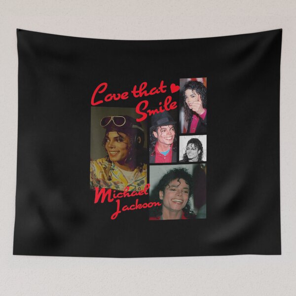 Item preview, Love That Smile Michael Jackson Happy Photos Collage Heart Tribute designed and sold by QliumoPery.