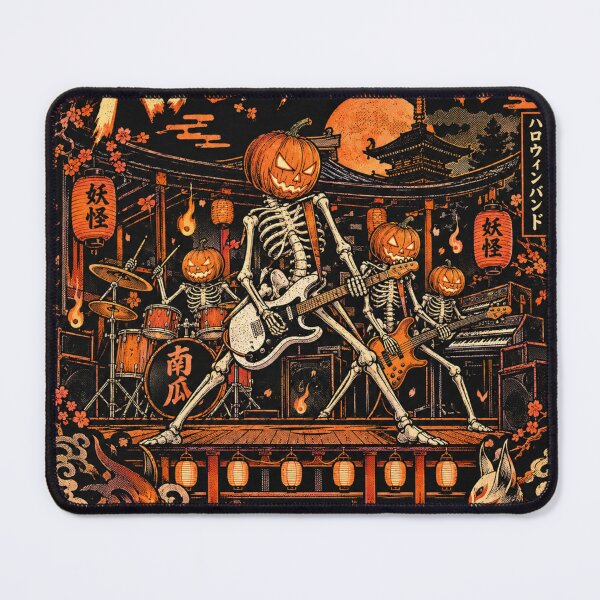 Item preview, Halloween Yokai Skeleton Band – Japanese Haunted Rock Concert designed and sold by zumerdiego.