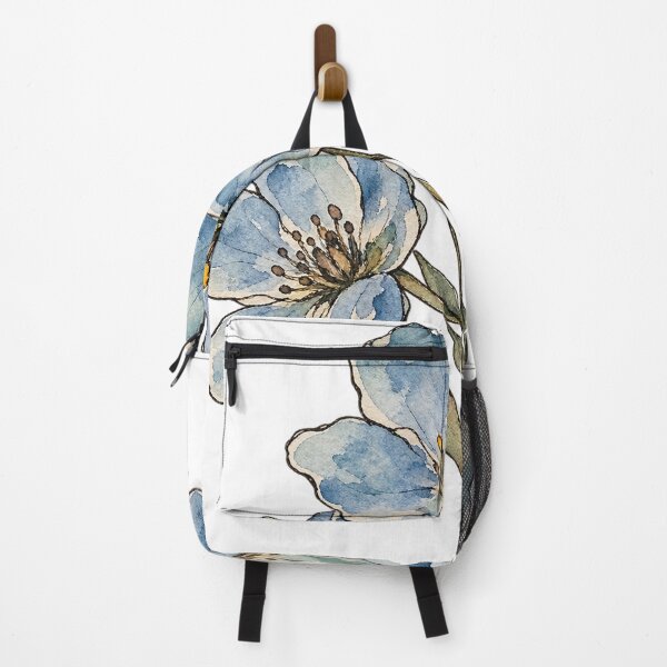 Item preview, Blue Wildflower Cluster Hand Drawn Watercolor Art designed and sold by Jessie's Palette.