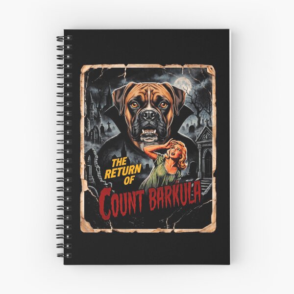 Item preview, Halloween Count Barkula Vampire Dog Retro Horror designed and sold by d247.