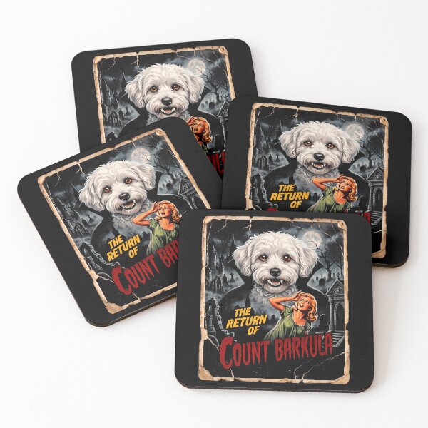 Item preview, Halloween Count Barkula Vampire Dog Movie Poster designed and sold by d247.