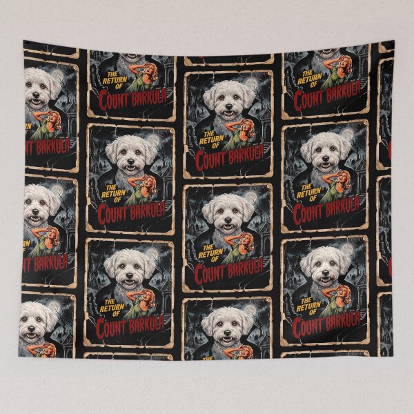Item preview, Halloween Count Barkula Vampire Dog Movie Poster designed and sold by d247.