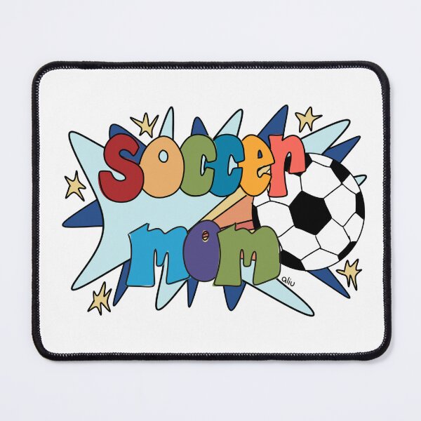 Item preview, Retro Colorful Soccer Mom designed and sold by BibidibuDesigns.