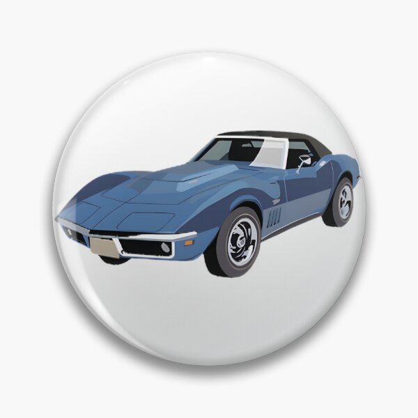 Item preview, Vintage Blue Sports Car Classic Automotive Design designed and sold by vrtika.