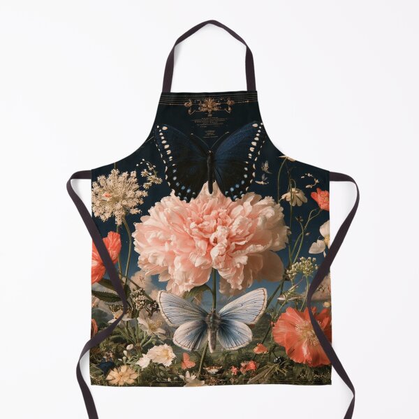 Item preview, Midnight Butterfly Garden | Romantic Botanical Collage designed and sold by Neural Artifex.