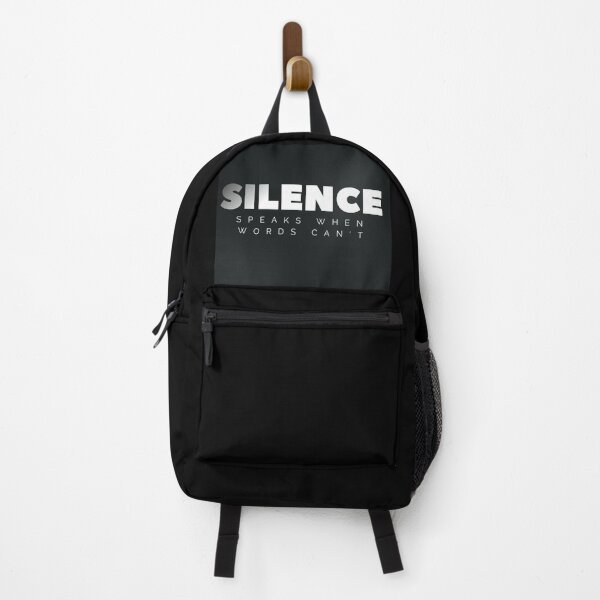 Item preview, Silence Speaks When Words Cant Minimalist Quote designed and sold by Mr besho.