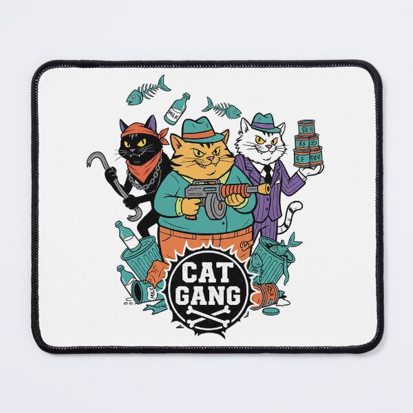 Item preview, Cat Gang Street Thug Alley Cats Colorful Cartoon Design designed and sold by cannsuh.