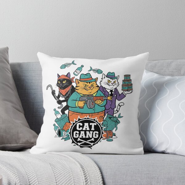 Item preview, Cat Gang Street Thug Alley Cats Colorful Cartoon Design designed and sold by cannsuh.