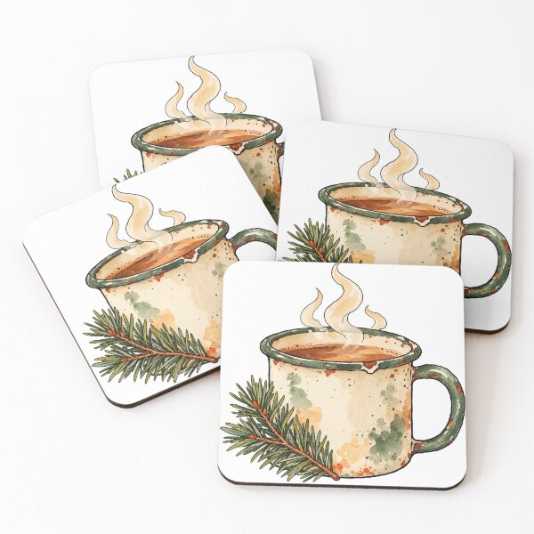 Item preview, Vintage Enamel Camping Mug with Pine Sprig designed and sold by Jessie's Palette.
