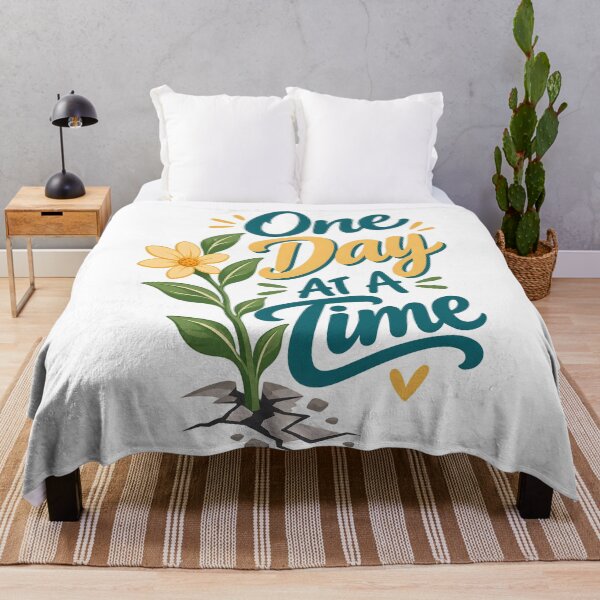 Item preview, One Day At A Time Cancer Recovery Plant Sprout Hope designed and sold by UniversPlant | Blooming with Hope.