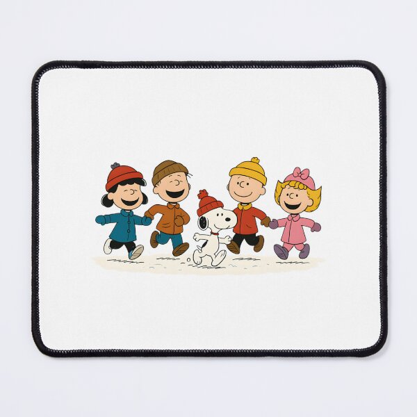 Item preview, Snoopy and Peanuts Gang Enjoying Snowy Winter Scene Illustration designed and sold by Sajjadksh.