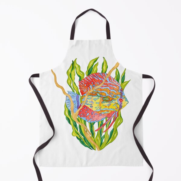Item preview, Beneath the Quiet Current – Kintsugi Discus Fish Watercolour designed and sold by newsuept25.art.