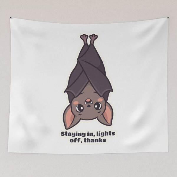 Item preview, Introvert Bat - Staying In, Lights Off, Thanks designed and sold by OuqCreations.