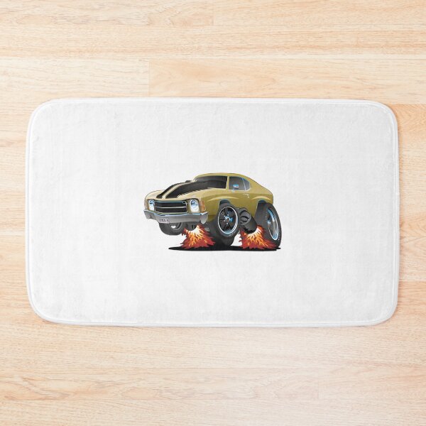 Item preview, Classic American 1970s Muscle Car Cartoon Illustration Artwork designed and sold by vrtika.