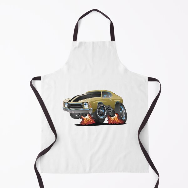 Item preview, Classic American 1970s Muscle Car Cartoon Illustration Artwork designed and sold by vrtika.