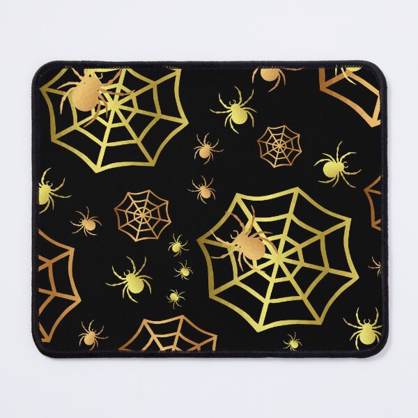 Item preview, Gold Halloween Spiders And Webs designed and sold by Sartoris Art.