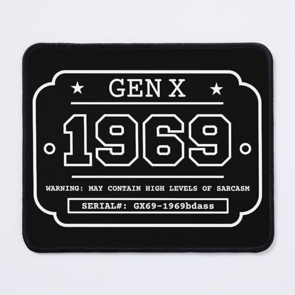 Item preview, 1969 GEN X Badge Vintage Industrial Label Generation X Design Retro Birthday Year designed and sold by HYPNK.