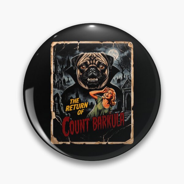 Item preview, Count Barkula Pug Halloween Vampire Horror designed and sold by d247.