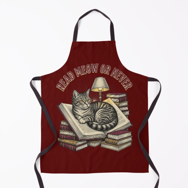 Item preview, Read Meow or Never Funny Book Cat designed and sold by FurRealStudioCo.