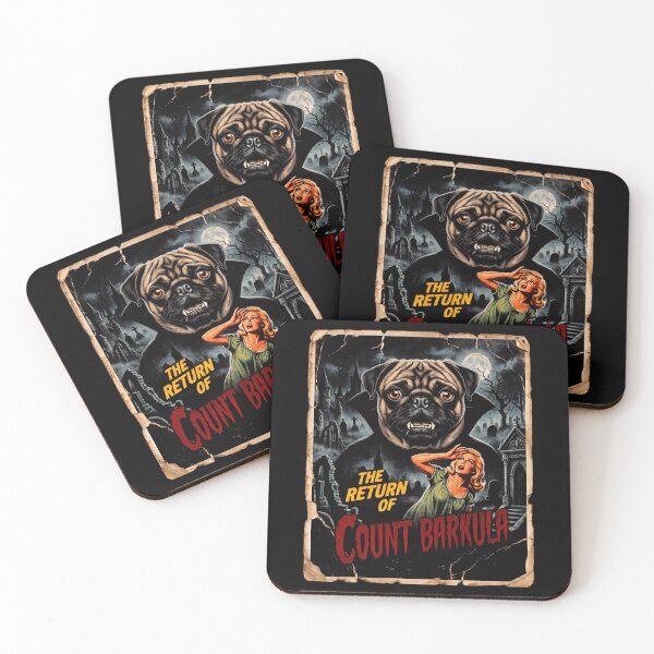 Item preview, Count Barkula Pug Halloween Vampire Horror designed and sold by d247.