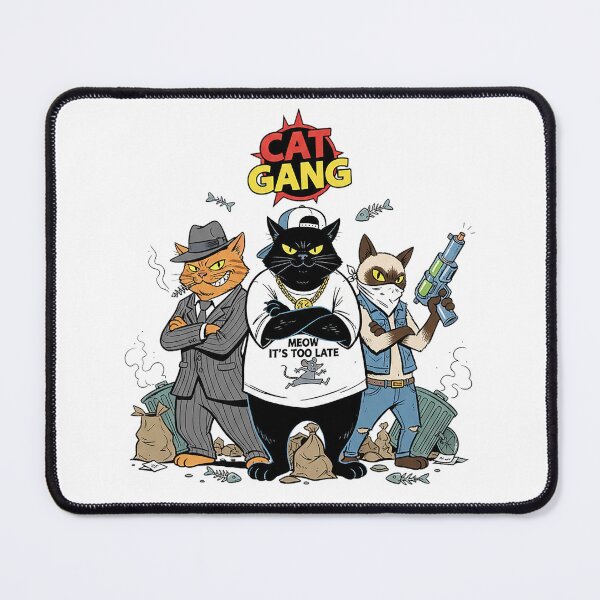 Item preview, Cat Gang Hip Hop Urban Thug Cats Comic Style Design designed and sold by cannsuh.