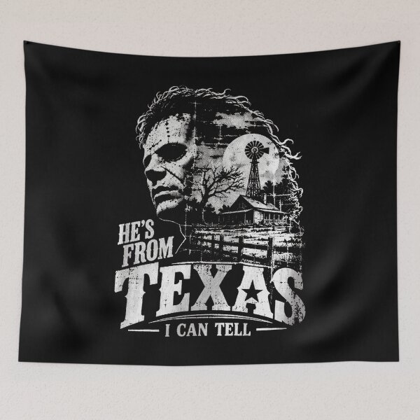 Item preview, He's From Texas Can Tel - Texas Horror - He’s From Texas I Can Tell - He's From Texas Can Tel Halloween designed and sold by UnalTrisTT.