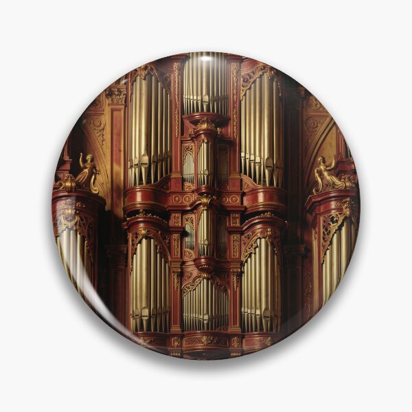 Item preview, Baroque Pipe Organ Grand Cathedral Seamless Pattern designed and sold by pinkal.